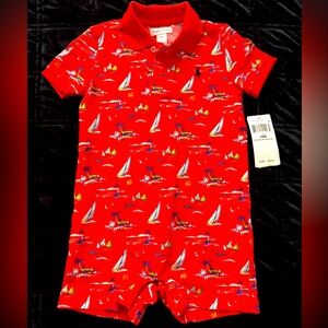 Polo Ralph Lauren Baby Nautical Print One Piece